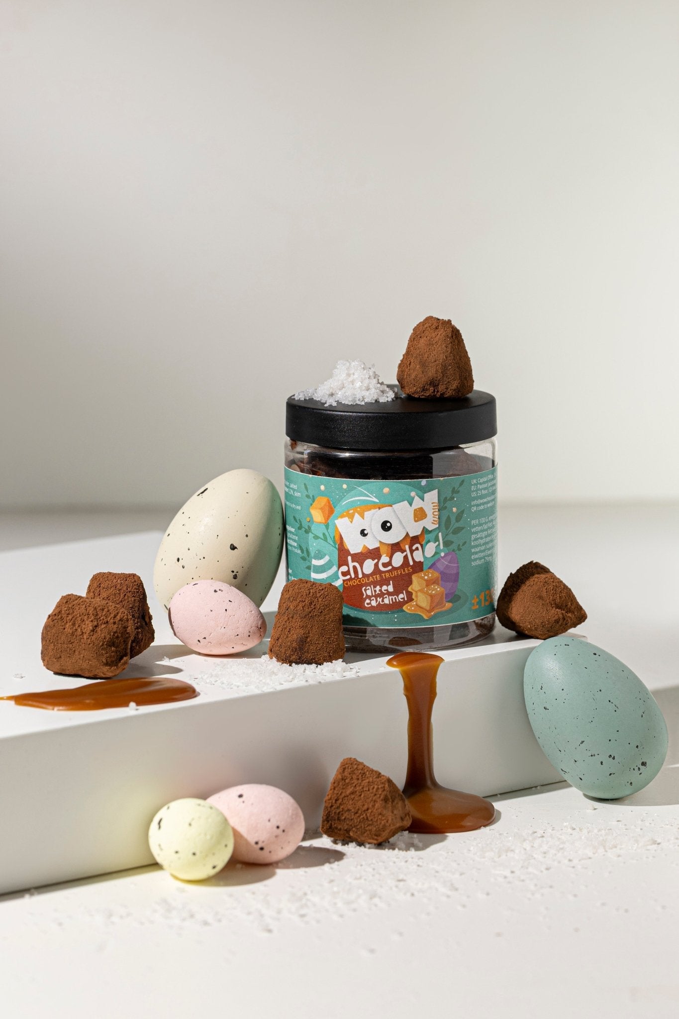 Salted Caramel chocolate truffles - Easter Gifting jar 130g