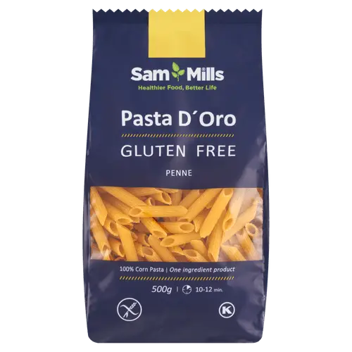 Sammills Penne Glutenvrij 500g gluten-free corn-based pasta package - Desapega.nl