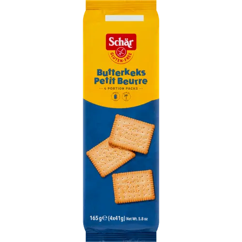 Schär Butterkeks Glutenvrij 165g package - Italian gluten-free butter biscuits made with real butter, safe for celiac diet - Desapega.nl