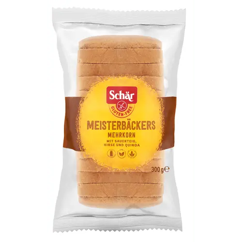 Schär Mehrkorn gluten-free multigrain bread with seven seeds and grains including sunflower, quinoa, and chia - Desapega.nl