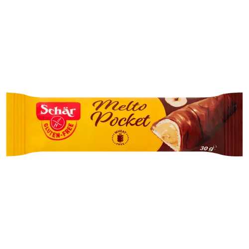 Schär Melto Pocket gluten-free chocolate wafer bar with hazelnut cream filling 30g package - Desapega.nl