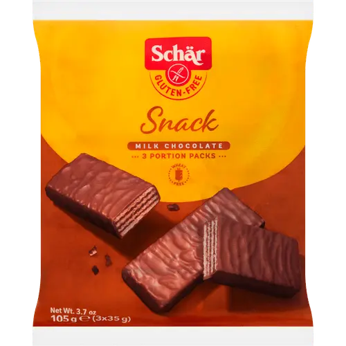 Schär Snack Chocowafel Glutenvrij 105g - Gluten-free chocolate wafer with hazelnut coating - Desapega.nl