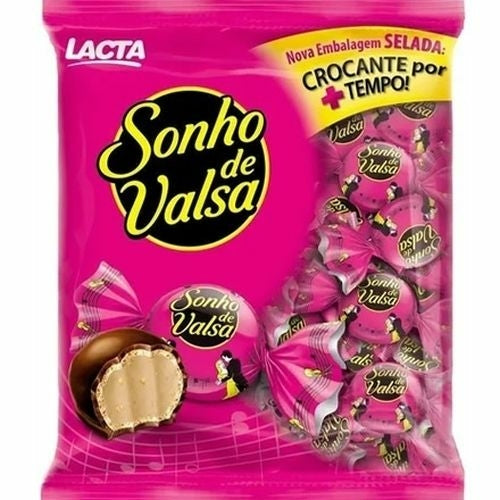 Sonho de Valsa Bombom 1kg — classic Brazilian chocolate-wrapped wafer bonbons - Desapega.nl