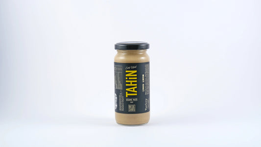Premium Turkish Tahini – 100% Natural Stone-Ground Sesame Paste (230g Glass Jar)