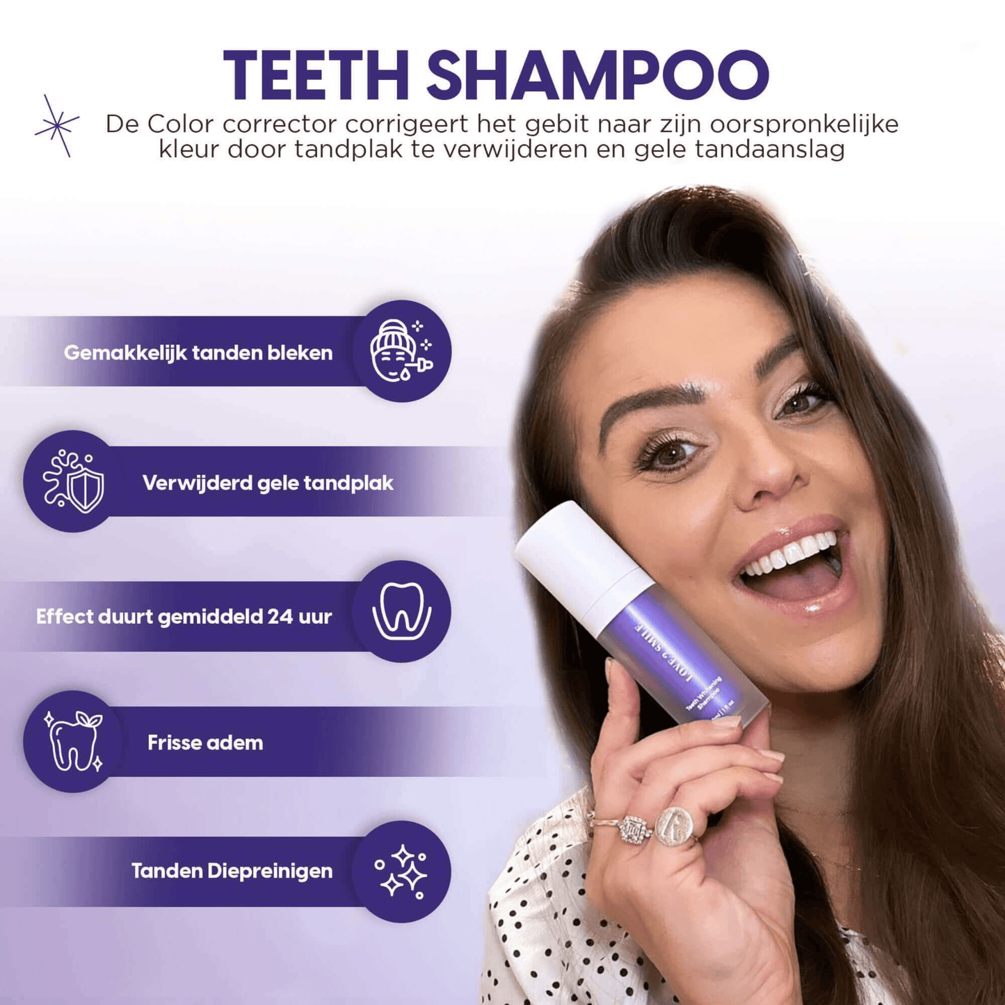Shampoo Clareador de Dentes
