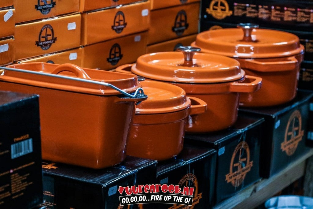 The Windmill Premium Emaille BBQ Pan Medium