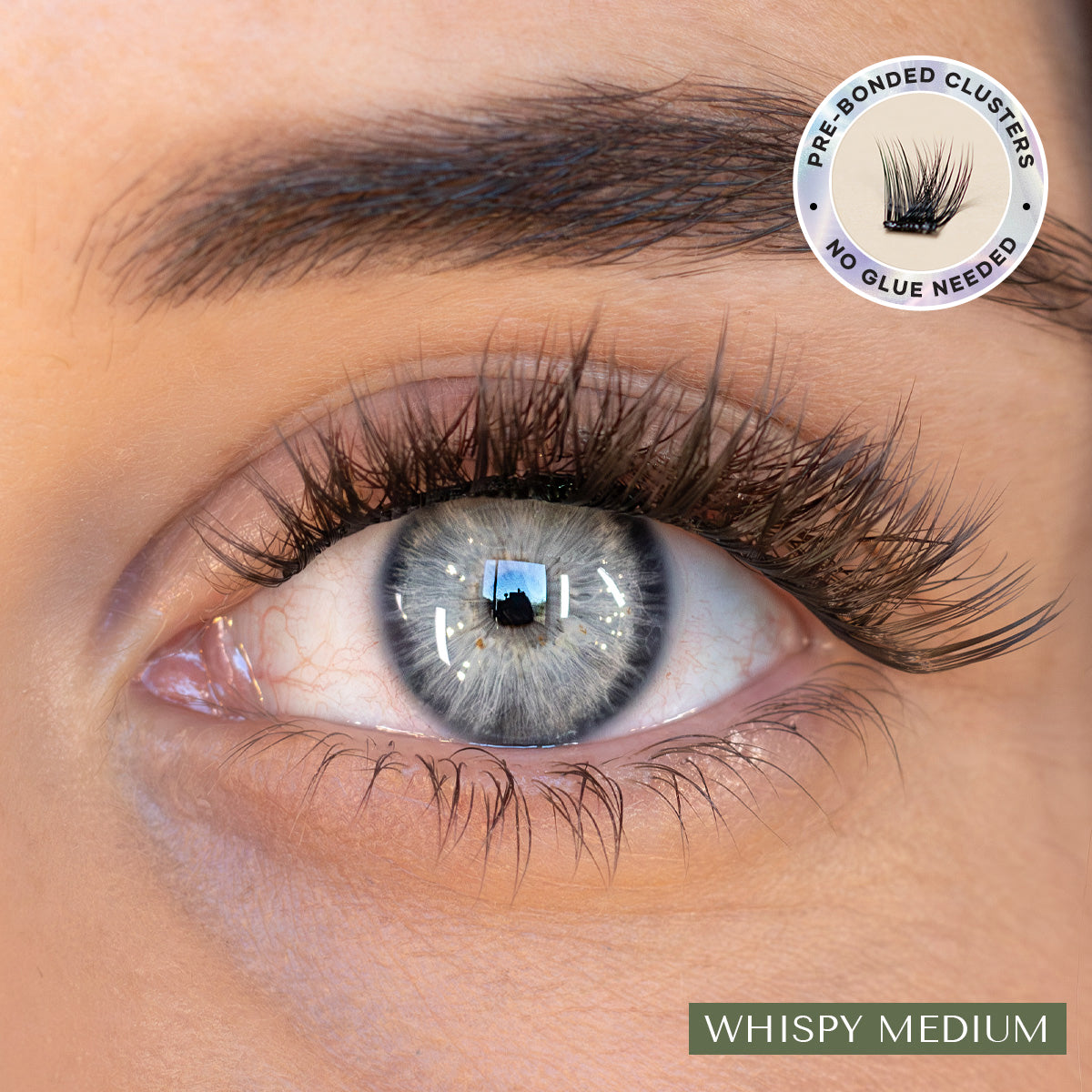 Pre-Glued Whispy Medium - Press-On Lashes